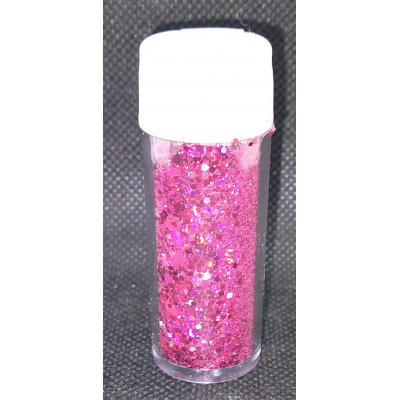 glitter holographic pink